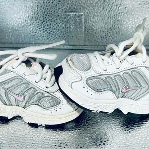 Nike White and Pink Athletic Shoes